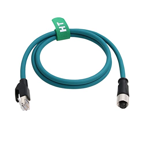 Aktuator Sensor Ethernet Netzwerkkabel M12 A-kodiert 8 Pin Buchse auf RJ45 Cat-7e Patch Cord für industrielle Profibus Automation Anwendung 30cm Aktuator Sensor Ethernet Netzwerkkabel M12 A-kodiert 8 Pin Buchse auf RJ45 Cat-7e Patch Cord für industrielle Profibus Automation Anwendung 30cm von HangTon