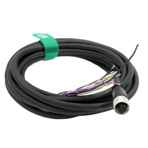 HangTon Cognex In-Sight 24V Power IO Kabel M12 A-kodiert 12 Pin Buchse auf fliegendes Kabel für industrielle Aktuator Sensor Netzwerk Automation, 10m HangTon Cognex In-Sight 24V Power IO Kabel M12 A-kodiert 12 Pin Buchse auf fliegendes Kabel für industrielle Aktuator Sensor Netzwerk Automation, 10m von HangTon