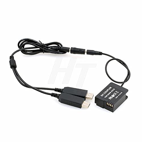 Dual USB DMW-BLC12 Dummy-Akku DMW-DCC8 Netzteil für Panasonic Lumix DSLR G5 G6 G7 Kamera Dual USB DMW-BLC12 Dummy-Akku DMW-DCC8 Netzteil für Panasonic Lumix DSLR G5 G6 G7 Kamera von HangTon