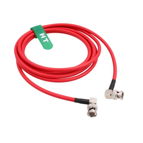 HangTon 12G 4K Raw SDI Koaxial Video Kabel BNC auf BNC Canare LV-61S 75 ohm für Canon Blackmagic Kamera Monitor Flexibel Geschirmt 1.5M Rot Rechtwinklig HangTon 12G 4K Raw SDI Koaxial Video Kabel BNC auf BNC Canare LV-61S 75 ohm für Canon Blackmagic Kamera Monitor Flexibel Geschirmt 1.5M Rot Rechtwinklig von HangTon