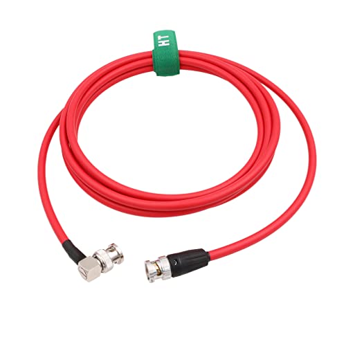 HangTon 12G 4K Raw SDI Koaxial Video Kabel BNC auf BNC Canare LV-61S 75 ohm für Canon Blackmagic Kamera Monitor Flexibel geschirmt 1.5M Rot von HangTon