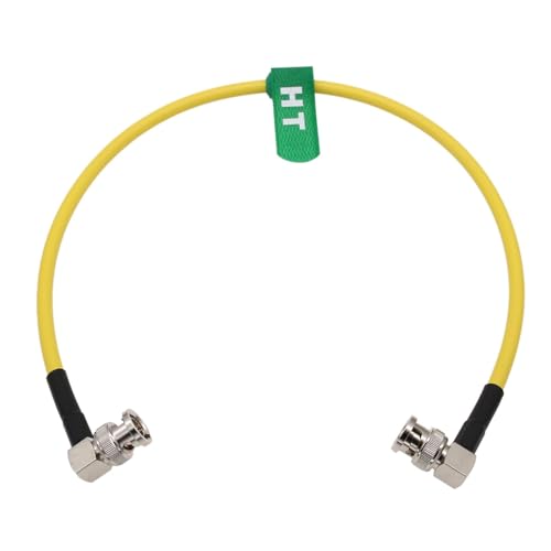 HangTon 12G 4K SDI BNC Kabel für Sony Canon Komodo Alexa LF Kamera SmallHD Feelworld Monitor Teradek Hollyland Video Transmitter Receiver, Gelb Koaxial 75 Ohm 50 cm von HangTon