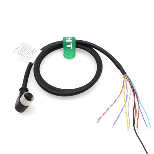 HangTon 24V Power IO Trigger Kabel M12 A-kodiert 12 Pin Buchse rechtwinklig zu fliegendem Kabel für Cognex In-Sight 7000 Industrie Aktor Sensor Netzwerk Automation 2m HangTon 24V Power IO Trigger Kabel M12 A-kodiert 12 Pin Buchse rechtwinklig zu fliegendem Kabel für Cognex In-Sight 7000 Industrie Aktor Sensor Netzwerk Automation 2m von HangTon