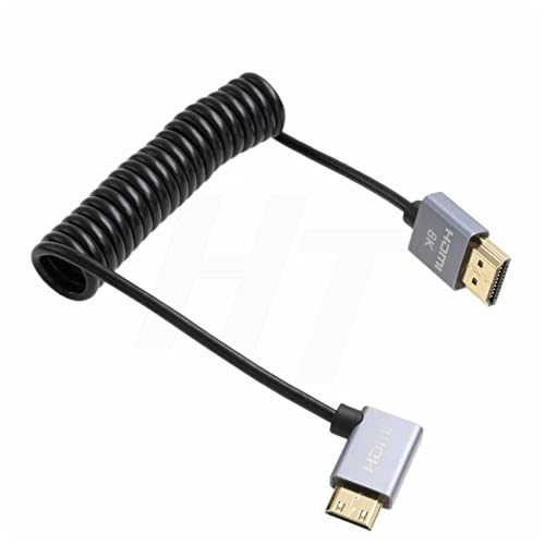 HangTon 4K 120fps 8K 60fps HDMI auf Mini HDMI Kabel für Canon EOS R RP 5DIV ATOMOS Ninja V Shinobi Nikon Z6 D750 Sony XR50 NEX Portkeys BM5 Monitor Typ A C 2.1 Links gewickelt HangTon 4K 120fps 8K 60fps HDMI auf Mini HDMI Kabel für Canon EOS R RP 5DIV ATOMOS Ninja V Shinobi Nikon Z6 D750 Sony XR50 NEX Portkeys BM5 Monitor Typ A C 2.1 Links gewickelt von HangTon