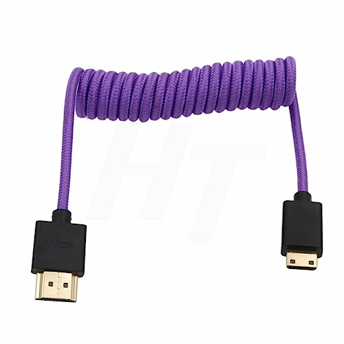 HangTon 8K 4K 60p Mini HDMI zu HDMI 2.1 Geflochtenes Spiralkabel für Nikon Z5 Z7 D750 Sony CX7 SR7E Canon EOS R RP 5DIV ATOMOS Ninja V Portkeys Video Assist Monitor Typ A C HangTon 8K 4K 60p Mini HDMI zu HDMI 2.1 Geflochtenes Spiralkabel für Nikon Z5 Z7 D750 Sony CX7 SR7E Canon EOS R RP 5DIV ATOMOS Ninja V Portkeys Video Assist Monitor Typ A C von HangTon