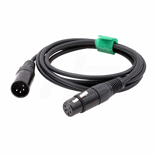 HangTon Audiokabel, 4-polig, XLR-Stecker auf Buchse, 4-polig, Mikrofon, Rekorder, Mixer, Kopfhörer, Verstärker, symmetrisches Audiokabel (1 m) von HangTon