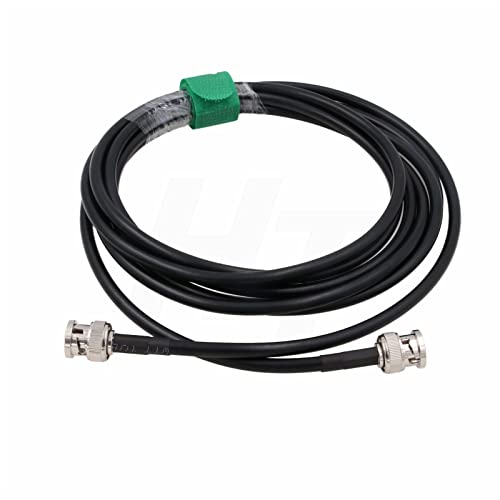 HangTon BNC-Stecker auf BNC-Stecker, SDI-Kabel, RG223, RF-Koaxial, 50 Ohm, doppelte Abschirmung, geringer Signalverlust für GPS, LAN/WAN, Daten-Video (1 m) von HangTon