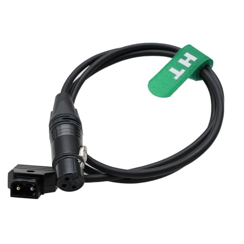 HangTon D-Tap XLR Buchse 3-Pin Adapter Netzkabel für V-Mount Akku auf RED V-Raptor XL, Ranger Kamera XLR Kabel, 100cm HangTon D-Tap XLR Buchse 3-Pin Adapter Netzkabel für V-Mount Akku auf RED V-Raptor XL, Ranger Kamera XLR Kabel, 100cm von HangTon