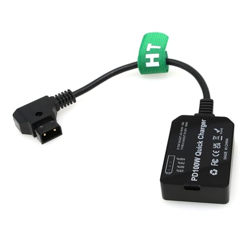 HangTon D-Tap auf USB-C PD 100 W 20 V Stromwandler Adapter für Sony DSLR Kamera Monitor Telefon Laptop, Typ C, 12–16,8 V V-Lock Gold Mount Akku, Bidirektionales Schnellladegerät HangTon D-Tap auf USB-C PD 100 W 20 V Stromwandler Adapter für Sony DSLR Kamera Monitor Telefon Laptop, Typ C, 12–16,8 V V-Lock Gold Mount Akku, Bidirektionales Schnellladegerät von HangTon