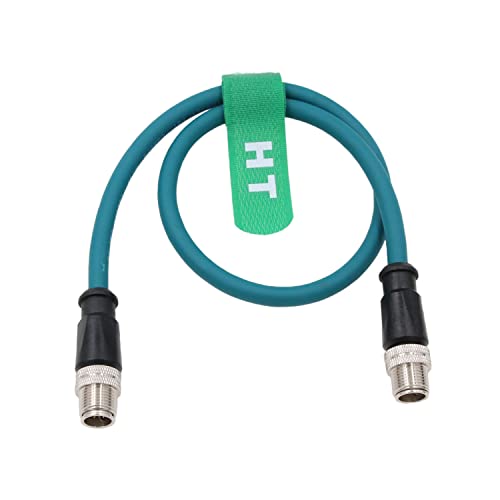 HangTon Ethernet Cat6 Kabel für Cognex Industrial Sensor Kamera M12 8-polig X-codiert auf 8-polig X-Codierung 1M von HangTon