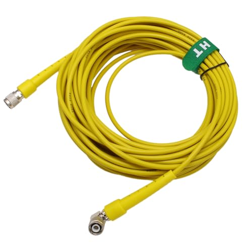 HangTon Gelbes GPS-Antennenkabel TNC-Stecker rechtwinklig RG58 für Trimble SPS Topcon Hiper Sokkia Lei-ca Empfänger an GNSS-Antenne 3m 58957 von HangTon