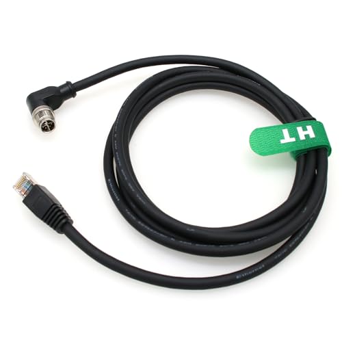 HangTon Gigabit Ethernet M12 8 Pin X-Code RJ45 CAT 6A Kabel für Cognex Basler Industrial Sensor Automation PROFINET 8m von HangTon