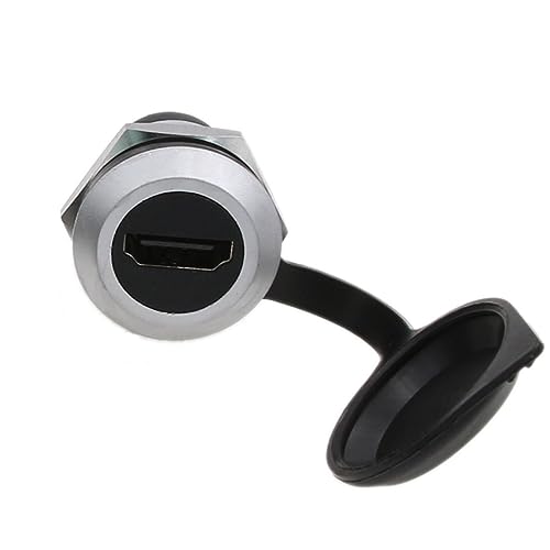 HangTon HDMI 2.0-Kupplung, wetterfest, Steckverbinder, Schottdurchführung, rundes Inline-Kabel, Buchse auf Buchse, Verlängerung, 5 Stück HangTon HDMI 2.0-Kupplung, wetterfest, Steckverbinder, Schottdurchführung, rundes Inline-Kabel, Buchse auf Buchse, Verlängerung, 5 Stück von HangTon