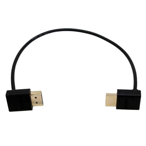 HangTon HDMI 4K 60p UHD Kabel für ATOMOS Shinobi Portkeys BM5 FEELWORLD Blackmagic Video Assist 4K Monitor Sony FX9 Canon Eva-1 Kamera Typ A HDMI 2.0 L-Form 30cm HangTon HDMI 4K 60p UHD Kabel für ATOMOS Shinobi Portkeys BM5 FEELWORLD Blackmagic Video Assist 4K Monitor Sony FX9 Canon Eva-1 Kamera Typ A HDMI 2.0 L-Form 30cm von HangTon