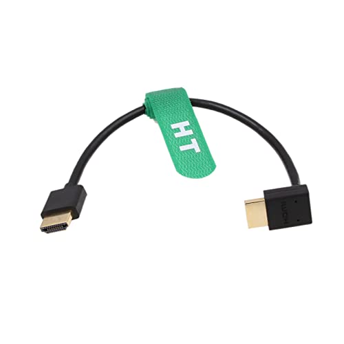 HangTon HDMI 4K 60p UHD Kabel für Ronin Teradek ATOMOS Shinobi Monitor ZCAM E2 Sony F55 S1H Nikon Z9 Kamera BMPCC 6K Typ A HDMI 2.0 Abwärtswinkel 25cm HangTon HDMI 4K 60p UHD Kabel für Ronin Teradek ATOMOS Shinobi Monitor ZCAM E2 Sony F55 S1H Nikon Z9 Kamera BMPCC 6K Typ A HDMI 2.0 Abwärtswinkel 25cm von HangTon