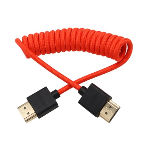 HangTon HDMI 4K 8K Kabel Geflochtene Spirale für SmallHD Blackmagic Monitor Panasonic S1H Sony A7m4 FX9 Canon C70 Nikon Z9 Kamera Typ A HDMI 2.1 HangTon HDMI 4K 8K Kabel Geflochtene Spirale für SmallHD Blackmagic Monitor Panasonic S1H Sony A7m4 FX9 Canon C70 Nikon Z9 Kamera Typ A HDMI 2.1 von HangTon