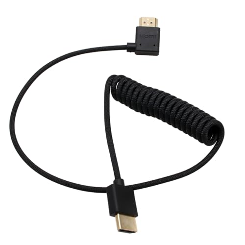 HangTon HDMI 8K 4K 30p 60p Kabel für ATOMOS Ninja Ultra Sony FX30 FX6 FX9 Canon C500 BGH1 GH6 Kamera FEELWORLD Z CAM E2 F6, Rechter Winkel Typ A HDMI 2.1 Geflochtene Spule 50cm HangTon HDMI 8K 4K 30p 60p Kabel für ATOMOS Ninja Ultra Sony FX30 FX6 FX9 Canon C500 BGH1 GH6 Kamera FEELWORLD Z CAM E2 F6, Rechter Winkel Typ A HDMI 2.1 Geflochtene Spule 50cm von HangTon