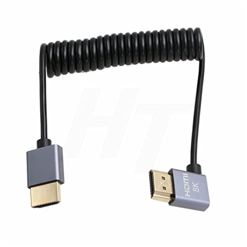 HangTon HDMI 8K 4K 60fps Kabel Thin Coiled Left Angle für ZCAM Sony A7siii Canon Nikon Camera ATOMOS Shinobi Ninja V Portkeys BM5 FEELWORLD BMPCC 4K Monitor Type A HDMI 2.1 HangTon HDMI 8K 4K 60fps Kabel Thin Coiled Left Angle für ZCAM Sony A7siii Canon Nikon Camera ATOMOS Shinobi Ninja V Portkeys BM5 FEELWORLD BMPCC 4K Monitor Type A HDMI 2.1 von HangTon
