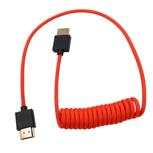 HangTon HDMI 8K 4K30p Kabel für ATOMOS Portkeys SmallHD LH7P F6Plus ANDYCINE Sony FR7 NX800 Canon C70 C400 Z8/9 Kamera auf RS2 RS3 RS4 Gimbal, Typ A HDMI 2.1 rot geflochten 50cm HangTon HDMI 8K 4K30p Kabel für ATOMOS Portkeys SmallHD LH7P F6Plus ANDYCINE Sony FR7 NX800 Canon C70 C400 Z8/9 Kamera auf RS2 RS3 RS4 Gimbal, Typ A HDMI 2.1 rot geflochten 50cm von HangTon