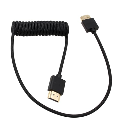 HangTon HDMI 8K 4K60p Kabel für ATOMOS Ninja V Ultra Indie 5 GODOX Sony A7IV FX3 Z280 Canon C300/500 Lumix S5M2 GH7 Kamera Feelworld F5Pro Cut6 Portkeys LH5PII, Typ A HDMI 2.1 Geflochtene Spule 50cm HangTon HDMI 8K 4K60p Kabel für ATOMOS Ninja V Ultra Indie 5 GODOX Sony A7IV FX3 Z280 Canon C300/500 Lumix S5M2 GH7 Kamera Feelworld F5Pro Cut6 Portkeys LH5PII, Typ A HDMI 2.1 Geflochtene Spule 50cm von HangTon