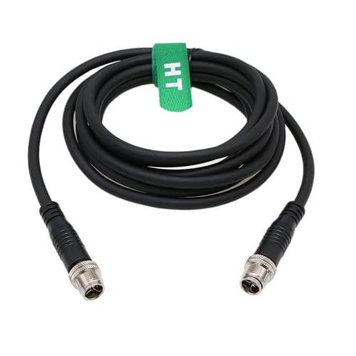 HangTon M12 8 Pin X-kodiert auf 8 Pin X-kodiertes Ethernet Netzwerk Cat6 Kabel für Cognex Basler Industrial Sensor Kamera High Speed geschirmt 5m von HangTon