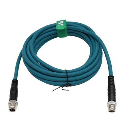 HangTon M12 Ethernet Cat7e Kabel für Cognex Sensor Kamera Netzwerk 8-polig X-codiert auf 8-polig X-Codierung 2M von HangTon