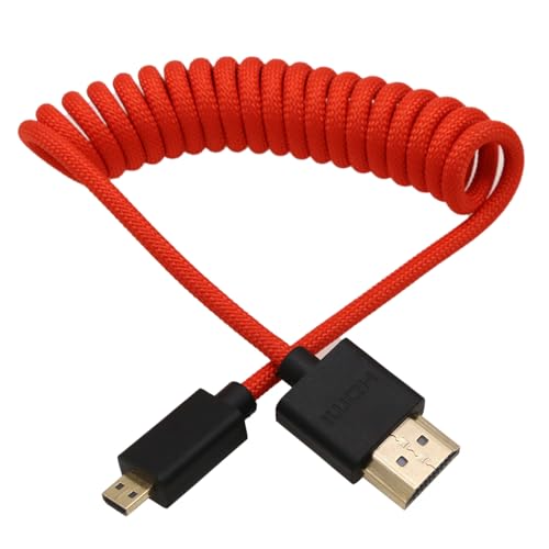 HangTon Micro HDMI auf HDMI 4K 8K 60p Kabel für ATOMOS Ninja V Ultra Canon R6 R6II R5C R5 R10 R7 Sony ZVE-10 A7C A7RIV A7RIII A7S2 Lumix S5 S9 GH4 Kamera SmallHD Cine Indie Monitor, Typ A D HDMI 2.1 HangTon Micro HDMI auf HDMI 4K 8K 60p Kabel für ATOMOS Ninja V Ultra Canon R6 R6II R5C R5 R10 R7 Sony ZVE-10 A7C A7RIV A7RIII A7S2 Lumix S5 S9 GH4 Kamera SmallHD Cine Indie Monitor, Typ A D HDMI 2.1 von HangTon