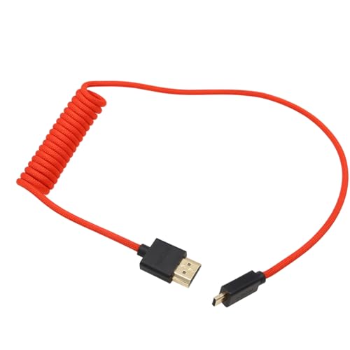 HangTon Micro HDMI auf HDMI 4K 8K 60p Kabel für Canon R6 II R5C R5 R8 Sony ZVE10 A7C A7R IV III A7SII Lumix S5 S9 GH4 Kamera SmallHD Cine Indie ATOMOS Ninja V Ultra Monitor, Typ A D HDMI 2.1 Rot 50cm HangTon Micro HDMI auf HDMI 4K 8K 60p Kabel für Canon R6 II R5C R5 R8 Sony ZVE10 A7C A7R IV III A7SII Lumix S5 S9 GH4 Kamera SmallHD Cine Indie ATOMOS Ninja V Ultra Monitor, Typ A D HDMI 2.1 Rot 50cm von HangTon
