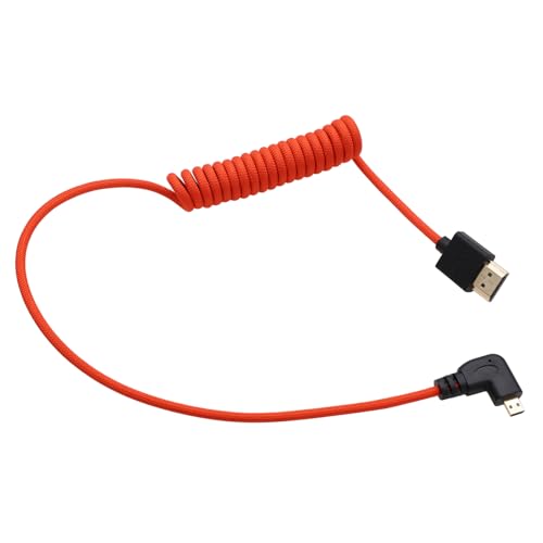 HangTon Micro HDMI auf HDMI 8K 4K60p Kabel für Canon R6 II R5C R5 Sony ZVE10 A7C A7R IV III A7S II S5 S9 GH4 Kamera ATOMOS Ninja V Ultra SmallHD Feelworld Monitor, Rigth Angle HDMI 2.1 Rot 50cm HangTon Micro HDMI auf HDMI 8K 4K60p Kabel für Canon R6 II R5C R5 Sony ZVE10 A7C A7R IV III A7S II S5 S9 GH4 Kamera ATOMOS Ninja V Ultra SmallHD Feelworld Monitor, Rigth Angle HDMI 2.1 Rot 50cm von HangTon