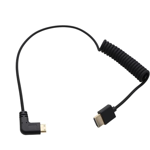 HangTon Mini HDMI zu Full HDMI 4K 8K60p Kabel für Canon Sony Nikon Z5 Z6 Z7 Z6ii Z7ii D750 Kamera ATOMOS Ninja V Ultra SmallHD Cine Indie Monitor, gewinkelt Typ A C 50cm HangTon Mini HDMI zu Full HDMI 4K 8K60p Kabel für Canon Sony Nikon Z5 Z6 Z7 Z6ii Z7ii D750 Kamera ATOMOS Ninja V Ultra SmallHD Cine Indie Monitor, gewinkelt Typ A C 50cm von HangTon