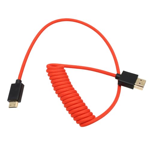 HangTon Mini HDMI zu HDMI 4K 8K Kabel für ATOMOS Ninja V Ultra Canon EOS R RP XA70 6D Mark II Kamera SmallHD Cine Indie Monitor, Typ A C HDMI 2.1 Rot 50cm HangTon Mini HDMI zu HDMI 4K 8K Kabel für ATOMOS Ninja V Ultra Canon EOS R RP XA70 6D Mark II Kamera SmallHD Cine Indie Monitor, Typ A C HDMI 2.1 Rot 50cm von HangTon