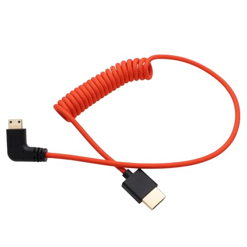 HangTon Mini HDMI zu HDMI 8K 4K60p Kabel für Canon EOS R RP XA70 6D Mark II 5D Mark IV Kamera ATOMOS Ninja V SmallHD Ultra Monitor, Starrer Winkel Typ A C HDMI 2.1 Rot 50cm HangTon Mini HDMI zu HDMI 8K 4K60p Kabel für Canon EOS R RP XA70 6D Mark II 5D Mark IV Kamera ATOMOS Ninja V SmallHD Ultra Monitor, Starrer Winkel Typ A C HDMI 2.1 Rot 50cm von HangTon