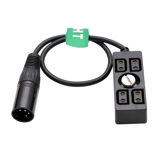 HangTon Power Splitter Hub 1/4"-20 Montage, XLR Stecker 4pin auf D-Tap P-Tap Buchse 4-Port Adapter 1 auf 4 für Kamera Akku 30cm HangTon Power Splitter Hub 1/4"-20 Montage, XLR Stecker 4pin auf D-Tap P-Tap Buchse 4-Port Adapter 1 auf 4 für Kamera Akku 30cm von HangTon