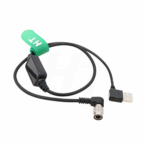 HangTon PowerBank 5 V 2 A USB auf Hirose 4-poliger Stecker, rechtwinklig, 12 V, geregeltes Gleichstrom-Netzkabel für Zoom F4 F8 F8N Zaxcom (1 m) von HangTon