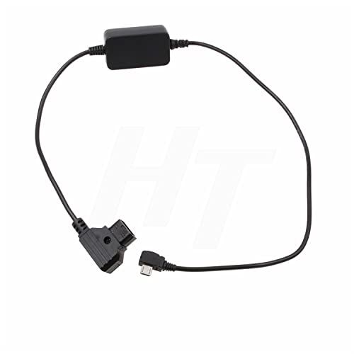 HangTon Stromkabel P-TAP D-Tap auf rechtwinkligen Micro-USB, 5 V, geregelt, 61 cm (24 Zoll) für Tilta Nucleus-Nano-Motor von HangTon