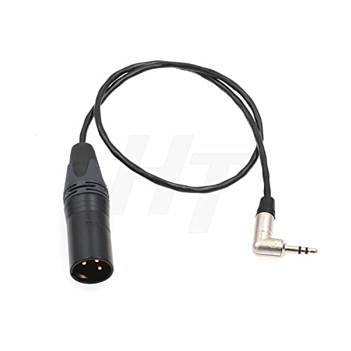 HangTon TimeCode Kabel für Tentacle Sync zu Sony FS7 / Canon C100 Kamera, 3,5 mm auf XLR 3-poligen Stecker, 40,6 cm (16 Zoll) von HangTon