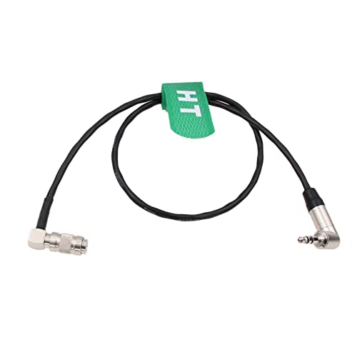 HangTon Timecode Kabel für Canon R5C Kamera Tentacle Sync Zoom F6 rechtwinklig 3,5mm TRS Klinke auf DIN 1,0/2,3 40cm von HangTon