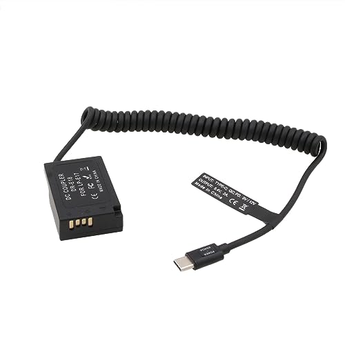 HangTon USB C auf LP-E17 Dummy Akku für Canon EOS R8 R10 RP T6s T6i T7i X8i SL2 800D 9000D Kamera 9V/12V PD DR-E18 HangTon USB C auf LP-E17 Dummy Akku für Canon EOS R8 R10 RP T6s T6i T7i X8i SL2 800D 9000D Kamera 9V/12V PD DR-E18 von HangTon