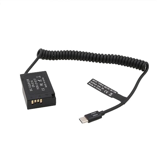 HangTon USB C auf LP-E17 Dummy Akku für Canon EOS R8 R10 RP T6s T6i T7i X8i SL2 800D 9000D Kamera 9V/12V PD DR-E18 von HangTon