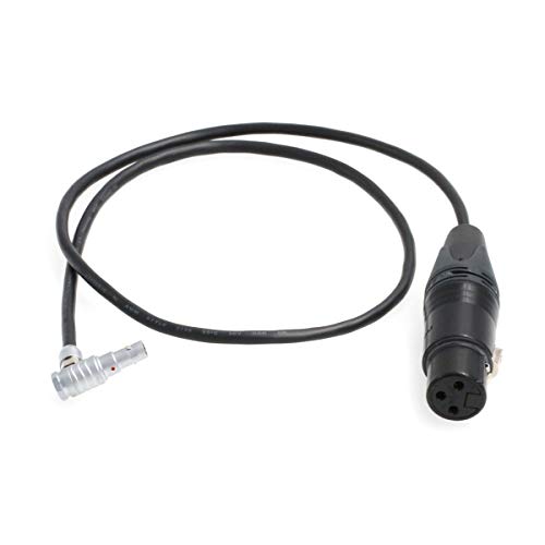 HangTon XLR 3-polige Buchse auf rechtwinkligen 00B 5-poligen Audiokabel für ARRI Alexa Mini Kamera und Z CAM E2 61 cm (24 Zoll) von HangTon