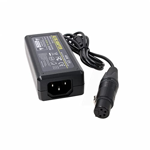 HangTon XLR 4 Pin AC Netzteil Adapter für Sony PMW F5 F3 Kamera Zaxcom Fusion SmallHD Monitor 12V 4A 48W von HangTon