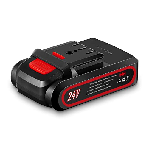 Hangrow Kettensägen-Akku, 24 V, 2000 mAh, austauschbare Lithium-Batterien, Zubehör für tragbare elektrische Kettensägen (1 Akku) von Hangrow