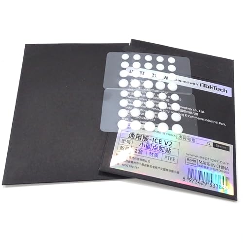 Hangsu 1 Packung Game-Mausfüße zum Selbermachen, Universal-Mausgleiter, ICE-Version, weiße Mausfüße, Ersatz-Maus-Version, verbesserte Eis-Version von Hangsu