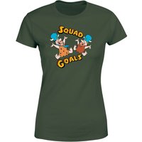 Familie Feuerstein Squad Goals Damen T-Shirt - Grün - M von Hanna Barbera