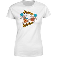 Familie Feuerstein Squad Goals Damen T-Shirt - Weiß - L von Hanna Barbera