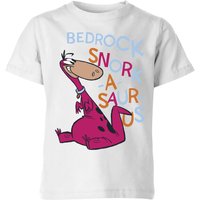 The Flintstones Bedrock Snork-A-Saur-Us Kids' T-Shirt - White - 7-8 Jahre von Hanna Barbera