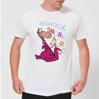 The Flintstones Bedrock Snork-A-Saur-Us Men's T-Shirt - White - 5XL von Hanna Barbera