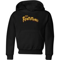 The Flintstones Logo Kids' Hoodie - Black - 3-4 Jahre von Hanna Barbera