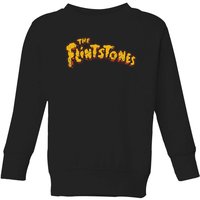 The Flintstones Logo Kids' Sweatshirt - Black - 11-12 Jahre von Hanna Barbera