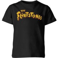 The Flintstones Logo Kids' T-Shirt - Black - 3-4 Jahre von Hanna Barbera